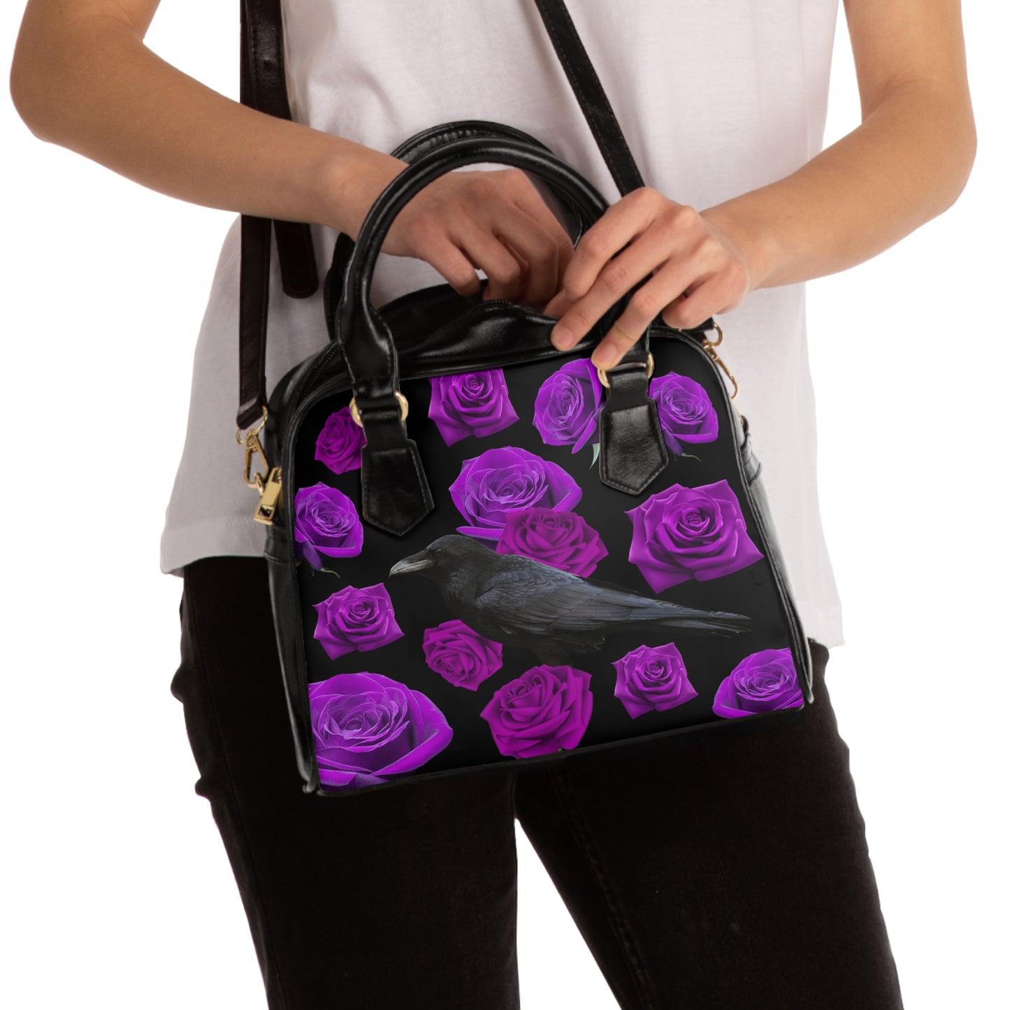 Raven Floral Handbag