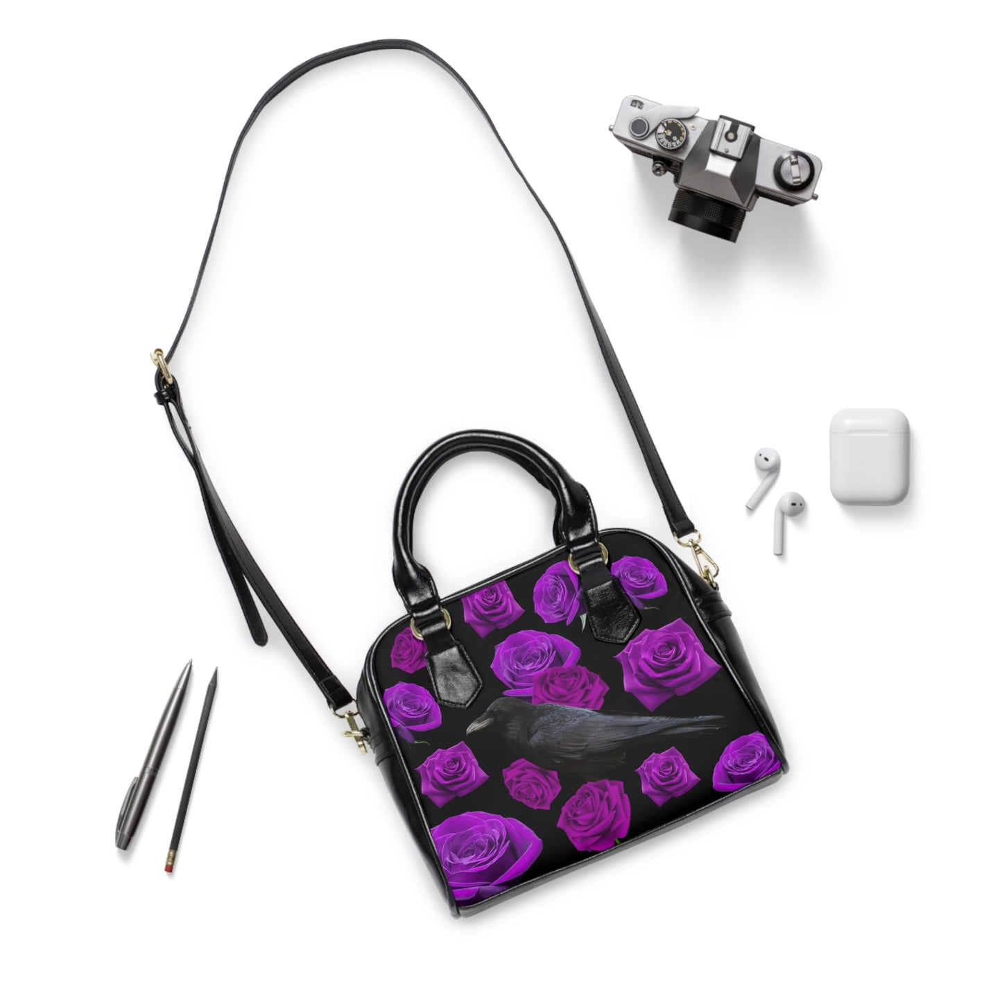 Raven Floral Handbag