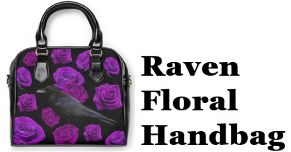 Raven Floral Handbag